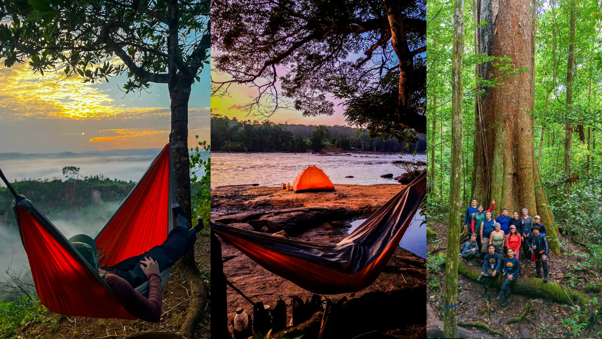 Montagem do combo de 6 dias no coração da Amazônia